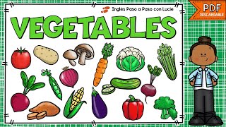 LOS VEGETALES EN INGLÉS Y ESPAÑOL  VEGETABLES IN ENGLISH  ALIMENTOS EN INGLÉS CON PRONUNCIACIÓN [upl. by Galan]