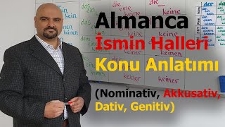 Almanca İsmin Halleri Nominativ Akkusativ Dativ Genitiv Artikellerin Değişimi  A1 7 Ders [upl. by Immat]