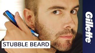 Beard Trimming How to Maintain Scruff and Stubble  Gillette STYLER [upl. by Yxel339]