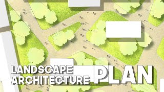 Landscape Architecture Site Plan Rendering in Photoshop [upl. by Sugirdor]