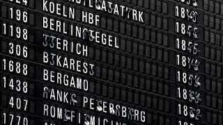 The wonderful splitflap Departure Board at Frankfurt Airport [upl. by Sargent]