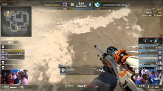 UNBELIEVABLE Jumping AWP Double Noscope by Luminosity Coldzera vs Liquid at MLG CS GO Major [upl. by Remmos]