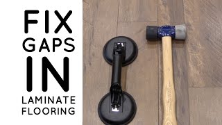 How To Fix Gaps In Laminate Flooring Diy [upl. by Randall397]