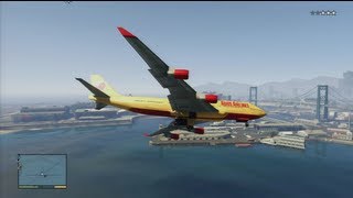 GTA 5  How To Steal A Jumbo Jet [upl. by Enilesor]