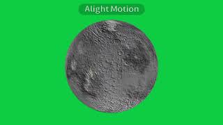 Salacia Dwarf Planet Candidate Spinning Green Screen [upl. by Gladwin]