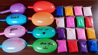 Making Slime with Funny Balloons and clay [upl. by Mosa]