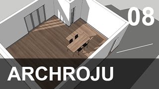 Sketchup  Modelowanie kuchni 1  Tutorial 08 [upl. by Nevada]