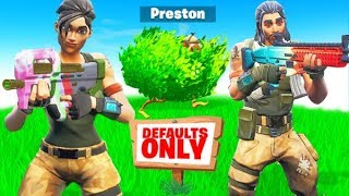 SNEAKING into a DEFAULT ONLY Fortnite Server [upl. by Tennaj]