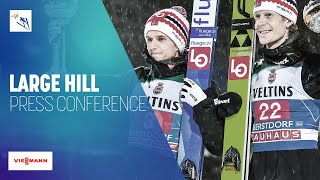 Press Conference  Mens Large Hill  Oberstdorf  FIS Ski Jumping [upl. by Ahseram152]