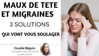 Comment soulager des MAUX DE TETE et MIGRAINES naturellement   Coralie Béguin Naturopathe [upl. by Yrrep]