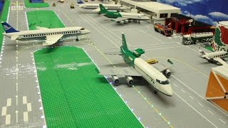 Lego City Airport  Brick Wonders  Huge LEGO Airport Layout  StopMotion Animation [upl. by Berglund283]