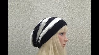 How to Crochet a Slouchy Hat Pattern 121│by ThePatternFamily [upl. by Shue555]