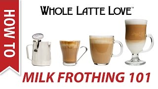 Milk Frothing for Beginners [upl. by Suirauqed893]