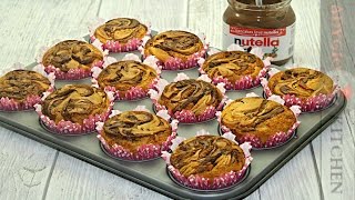 Briose cu nutella  Adygio Kitchen [upl. by Alletse]