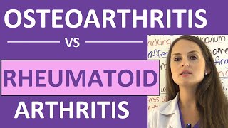 Osteoarthritis vs Rheumatoid arthritis in 2 mins [upl. by Gretchen]