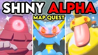 ANOTHER SHINY ALPHA MAP QUEST  30 MORE in Pokemon Legends Arceus [upl. by Lani]