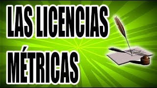 LAS LICENCIAS MÉTRICAS  WILSON TE ENSEÑA [upl. by Cinamod]