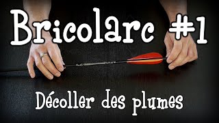 Bricolarc  1  Décoller des plumes collées à la cyano pilote [upl. by Aluor]