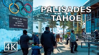 4K 🎄Palisades Tahoe Squaw Valley California  Walking Tour [upl. by Airitac25]