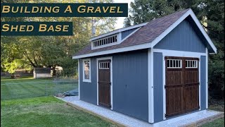 Building A Gravel Shed Base [upl. by Martguerita]