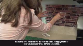 DIY  Poser du carrelage adhésif au mur STICKTILES [upl. by Hilario983]