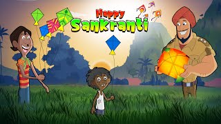 Chorr Police  Celebrating Sankranti  Kids Animated Fun Cartoons  Videos in Hindi [upl. by Hokanson]