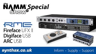 NAMM 2017  RME Fireface UFX II  RME ARC USB  RME Digiface USB [upl. by Ahsinelg]