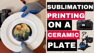 Sublimation Printing on a Ceramic Plate [upl. by Aikel]