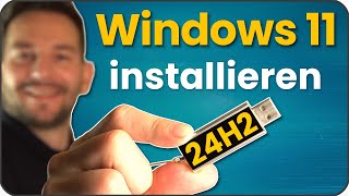 Windows 11 installieren deutsch 24H2 Update  Windows11 Auf alten PC installieren [upl. by Inait814]