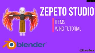 3D Items Zepeto  Items  Wings [upl. by Sabsay]