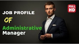 Administrative manager job description in english [upl. by Hairej366]