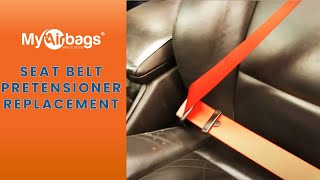 How to Remove and Replace a Seat Belt Pretensioner  MyAirbags [upl. by Fanchet]