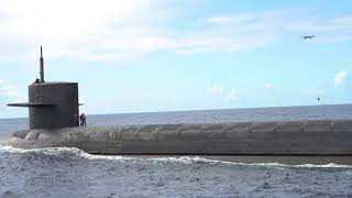 Drone Delivery aboard the Ohioclass BallisticMissile Submarine USS Henry M Jackson SSBN 730 [upl. by Culley]