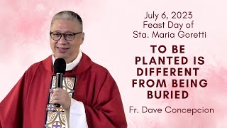 TO BE PLANTED IS DIFFERENT FROM BEING BURIED  Homily by Fr Dave Concepcion [upl. by Adrial670]