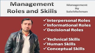 Management Roles and Skills  Interpersonal Roles  Informational Roles  Decisions Roles [upl. by Mark]