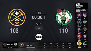 Denver Nuggets  Boston Celtics  NBA on ABC Live Scoreboard [upl. by Sucul143]