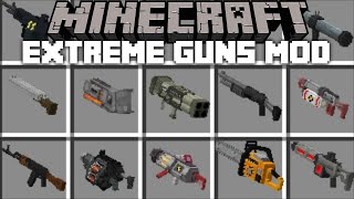 Minecraft DANGEROUS TECH GUNS MOD  STAY AWAY FROM THE ZOMBIE APOCALYPSE  Minecraft Mods [upl. by Lonne126]