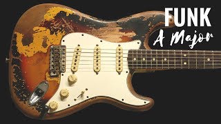 Funky Groove  Guitar Backing Track Jam in A [upl. by Coppins]