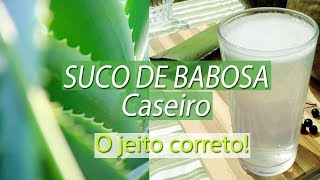 Como Fazer Suco de Babosa CORRETAMENTE  Benefícios Comprovados [upl. by Omrelliug]