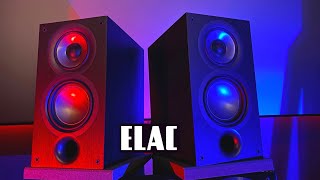 ELAC Unifi 20 Bookshelf Speaker Review  Demo Just WOW [upl. by Grail]