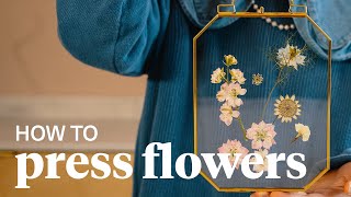 How to Press Flowers [upl. by Luapnoj]