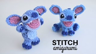 Stitch Amigurumi  How to Crochet Lilo and Stitch  Open Mouth Version [upl. by Bron]