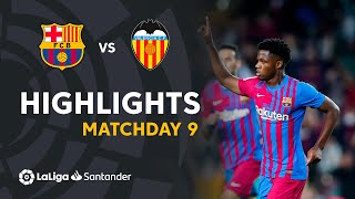 Resumen de FC Barcelona vs Valencia CF 31 [upl. by Nytram]