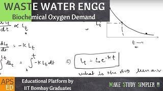 Biochemical Oxygen Demand BOD  Waste Water Engineering [upl. by Gnav]