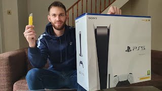 PlayStation 5 Unboxing and Initial Setup [upl. by Lunna300]