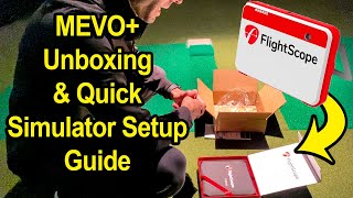 Flightscope MEVO SETUP amp Unboxing amp How To Guide for Golf Simulator Play [upl. by Alrats]