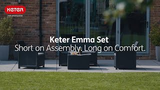 How To Build Keter Emma Lounge Set  Step by Step Assembly Video [upl. by Olli]