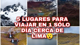 5 LUGARES INCREIBLES cerca a LIMA que puedes VISITAR en 1 SOLO DIA😲 [upl. by Solakcin290]