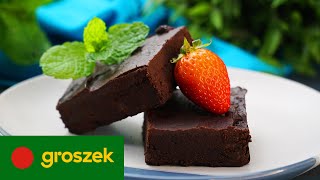 Brownie z polewą czekoladową [upl. by Ylrebmek]