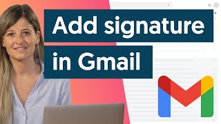 How to add signature in Gmail with image amp social icons [upl. by Ardnayek488]